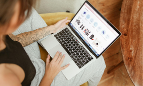 Customer browsing products on a Magento ecommerce platform - Teqnovos