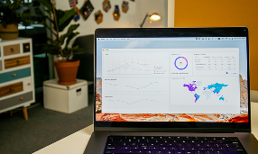 Analytics dashboard for custom prediction market platform showing performance data - Teqnovos
